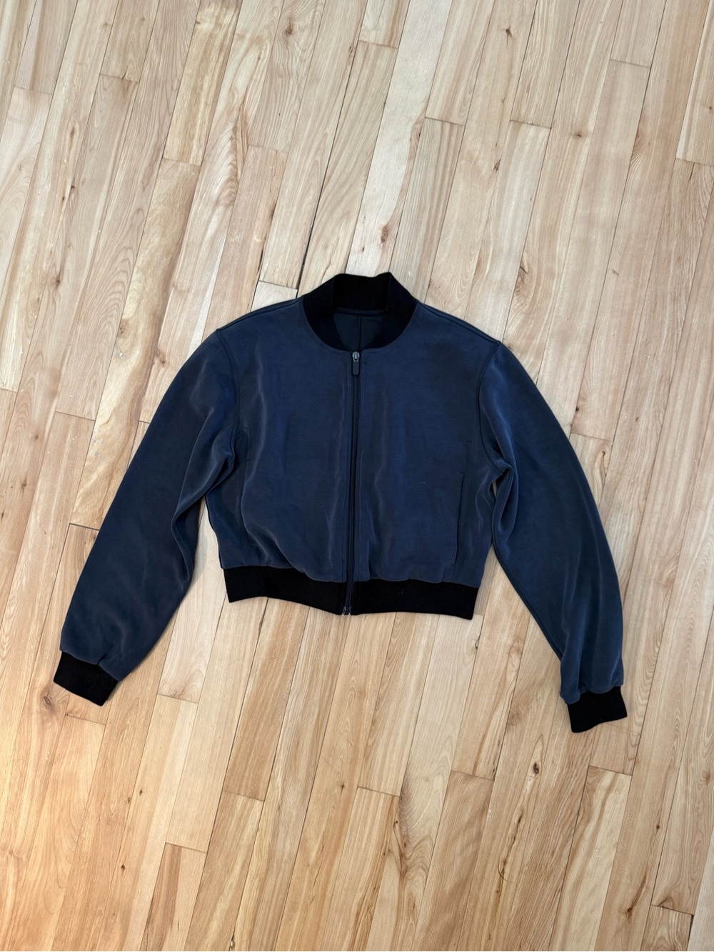 lululemon athletica black Bomber Jacket with Black Trim